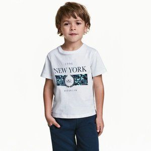 River Island Baby Boys White Camouflage Foil Short Sleeve T-Shirt